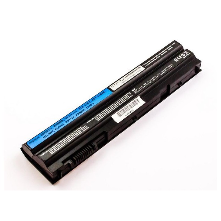 MBI56035 CoreParts Laptop Batteria for Dell 49Wh 6 Cell Li-ion 11.1V 4.4Ah Black TVMVN