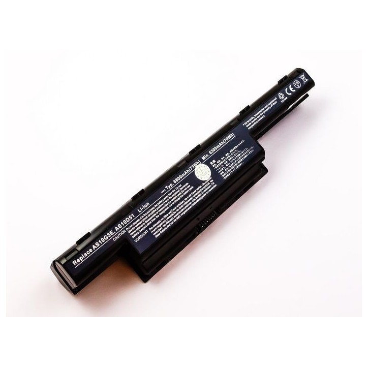 MBI3385 CoreParts Laptop Batteria for Acer 71Wh 9 Cell Li-ion 10.8V 6.6Ah Black AS10G3E BT.00903.013 LC.BTP01.027 LC.BTP01.030