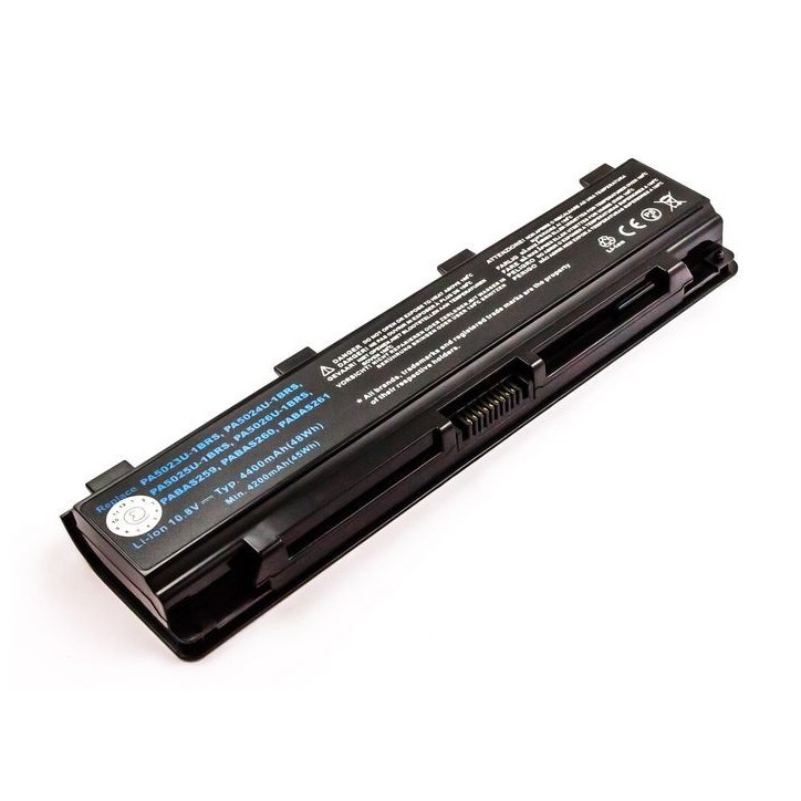 MBI2336 CoreParts Laptop Batteria for Toshiba 47,52Wh 6 Cell Li-ion 10,8V 4400mAh Black PA5024U-1BRS PABAS259 PABAS260