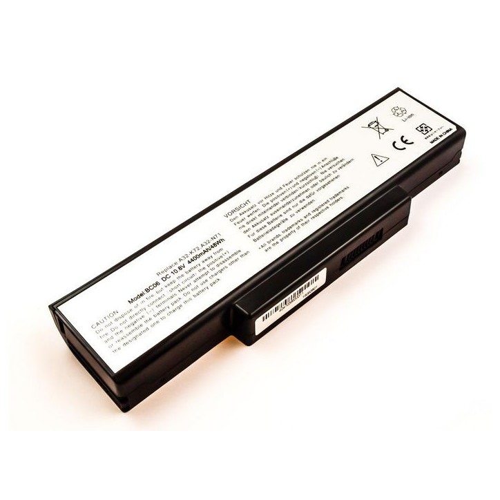 MBI2243 CoreParts Laptop Batteria for Asus 47,52Wh 6 Cell Li-ion 10,8V 4400mAh Black A32-K72 07G016HL1875 07G016CQ1875 70-NX01B1