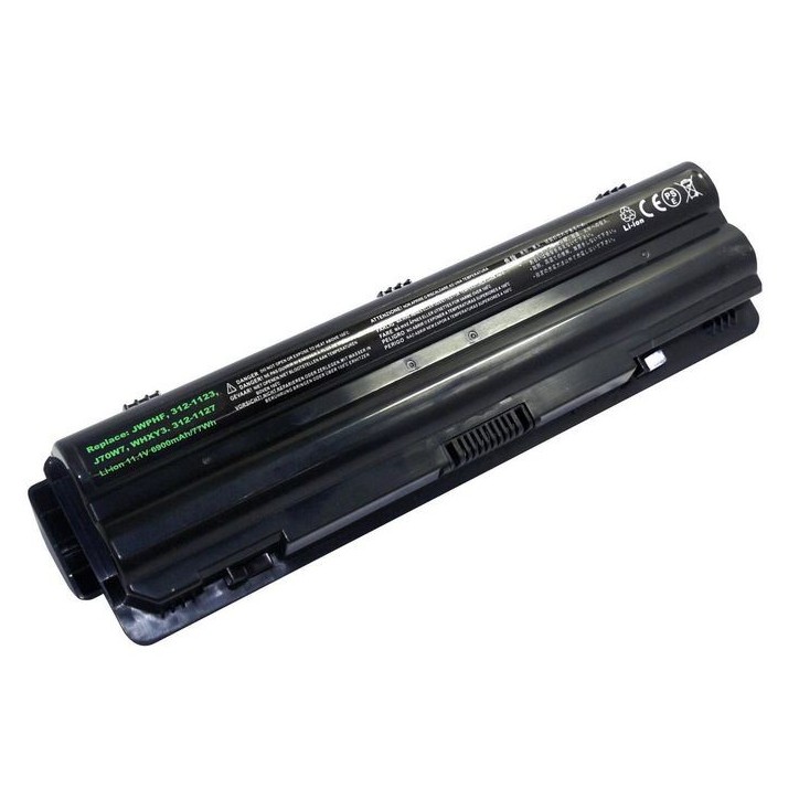 MBI52966 CoreParts Laptop Batteria for Dell 73,26Wh 9 Cell Li-ion 11,1V 6600mAh Black R795X