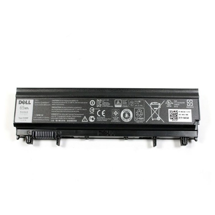 WGCW6 Dell Batteria 65WHR 6 Cell Lithium Ion 0K8HC 1N9C0 7W6K0 F49WX NVWGM M7T5F 451-BBIE 0WGCW6