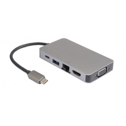 USB3.1CCOM14 USB3.1CCOM14 MicroConnect USB-C 2 x USB3.0 A RJ45 HDMI VGA Type C Dock hub 1PM64AAAC3 1PM64AA 4X90S92381