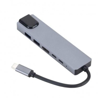 ES623012 ES623012 eSTUFF USB-C 6-in-1 Mobile Hub