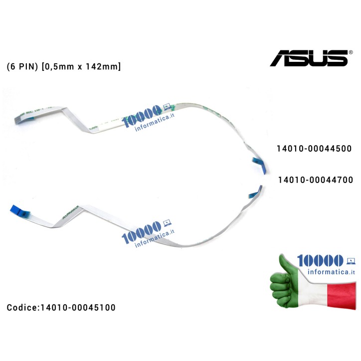 Cavo Collegamento Accensione Power FFC (6 PIN) [0,5mm x 142mm] ASUS K56 K56C K56CA K56CB K56CM S550C S550CA S550CB S550CM 14010-