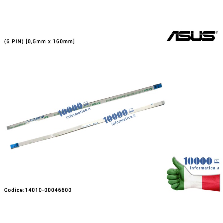 Cavo Collegamento Accensione Power FFC (6 PIN) [0,5mm x 160mm] ASUS F550C F550L F552 F552L F552M F554L K550CC K550JK P550CA P550LA R510 X550C X550E X550JK X550LD 