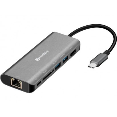 136-18 136-18 Sandberg USB-C Dock HDMI+LAN+SD+USB100W