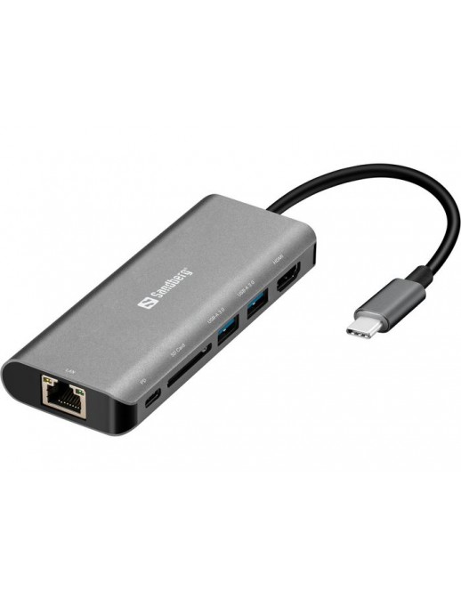 136-18 136-18 Sandberg USB-C Dock HDMI+LAN+SD+USB100W
