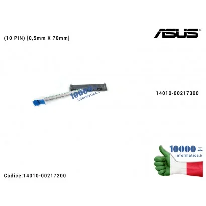 Cavo Collegamento Hard Disk Connettore HDD FPC ASUS VivoBook F512 X512 F512U X512U X512UF S512J S512JP X512FL X512UB X512UA (10 PIN) [7 cm] 14010-00217300 1412-04M4000