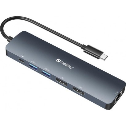 136-43 136-43 Sandberg USB-C 8K Display Dock
