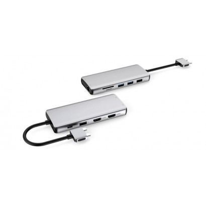 ES623010 ES623010 eSTUFF 12-in-1 Triple Display Mobile USB-C dock for MacBook Pro