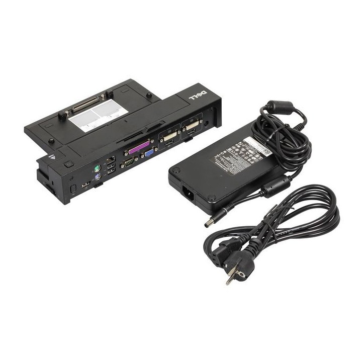452-11510 Dell Replicador E/Port II USB 3.0 VGA DVI-D Seriell Parallel PS/2 eSATA DisplayPort 1.2 RJ-45 240 W 1.05kg T6P42 0452-