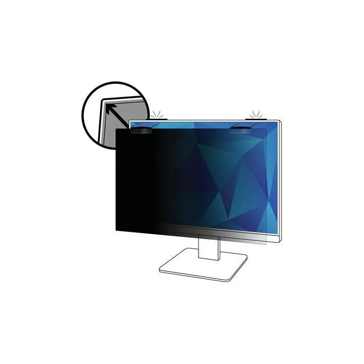 7100259461 3M Privacy Filter for 23.8in Full Screen Monitor with COMPLY Magnetic Attach 16:9 PF238W9EM 99113571