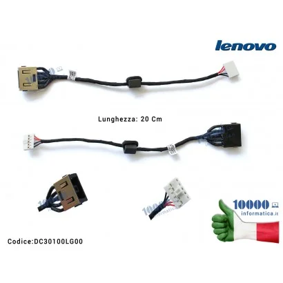 Connettore di Alimentazione DC Power Jack LENOVO IdeaPad Y50-70 Z50-70 Z50-75 G50-80 [20 Cm]