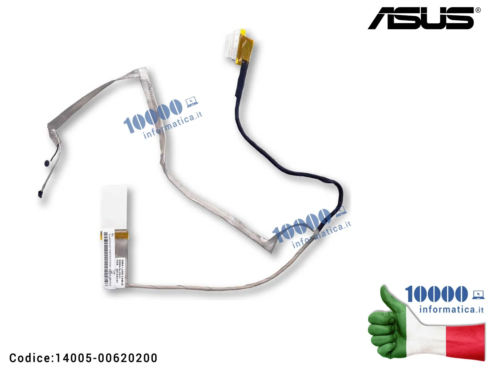 14005-00620200 Cavo Flat LCD ASUS F55C F55VD K55A K55V X55 X55A X55C X55S X55U X55V X55VD 14006-0009000014005-00620000 14005-... 14005-00620200 Cavo Flat LCD ASUS F55C F55VD K55A K55V X55 X55A X55C X55S X55U X55V X55VD 14006-0009000014005-00620000 14005-...
