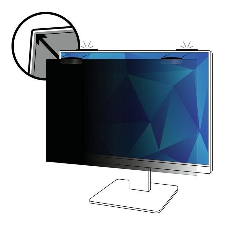 7100259457 3M Privacy Filter For 24In Full Screen Monitor With Comply Magnetic Attach 16:9 Pf240W9Em