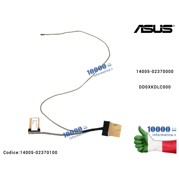 Cavo Flat LCD ASUS X405 X405U X405UA X405UQ X405UQ S405U S405UA S405UQ S405UQ 14005-02370100 DD0XKDLC000 14005-02370000