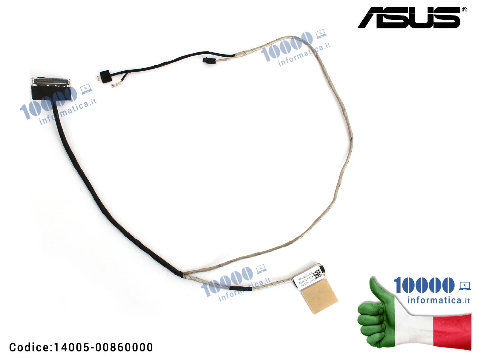 14005-00860000 Cavo Flat LCD ASUS VivoBook S550 S550C S550CA S550CM V550C V505CA S550CB S550X 1422-01CR000 [NO MICROFONO] 140...