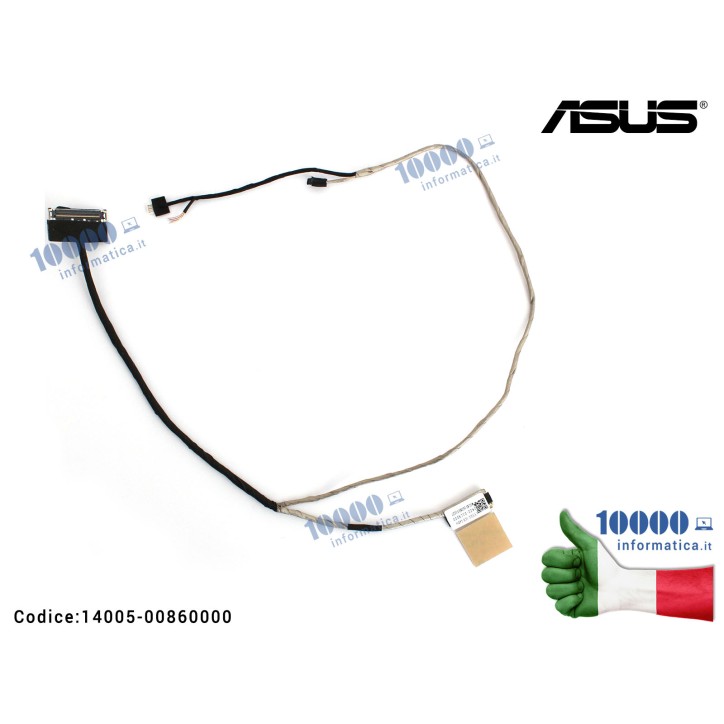 Cavo Flat LCD ASUS VivoBook S550 S550C S550CA S550CM V550C V505CA S550CB S550X 1422-01CR000 [NO MICROFONO] 14005-00860100 1422-0