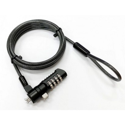 GLB220105 GLB220105 eSTUFF Security lock with 4-wheel combination for Nano security slot(Gearlab box) K60603WW Wirelock wire ...