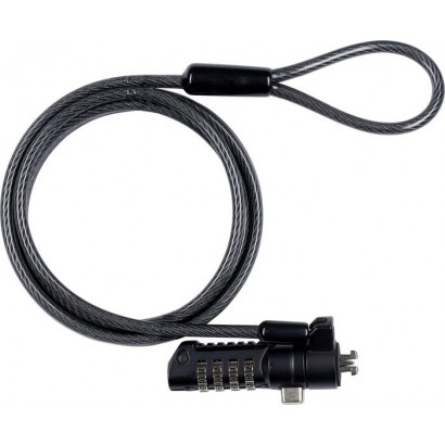 GLB220102 GLB220102 eSTUFF Security lock with 4-wheel combination for K-Slot (Gearlab box) 64020 73P2582 H4D73AA Wirelock Wir...