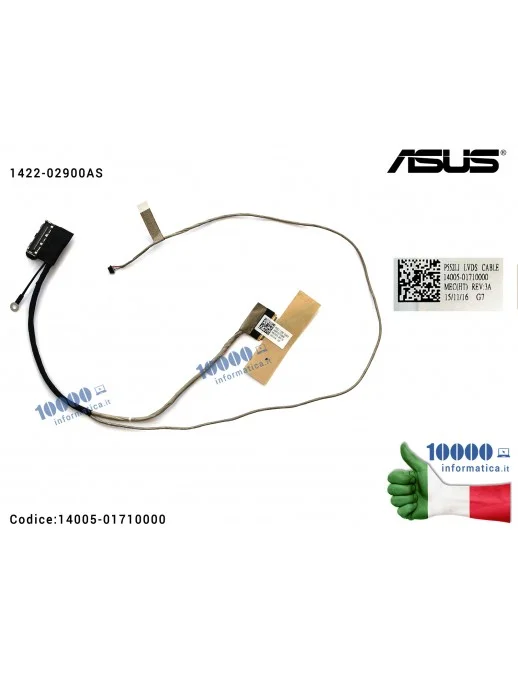 14005-01710000 Cavo Flat LCD ASUS [30 PIN] ASUSPRO Essential P2520L P2520LA P552L P552LA P552LJ P552S P552SA P552SJ P553U P55...