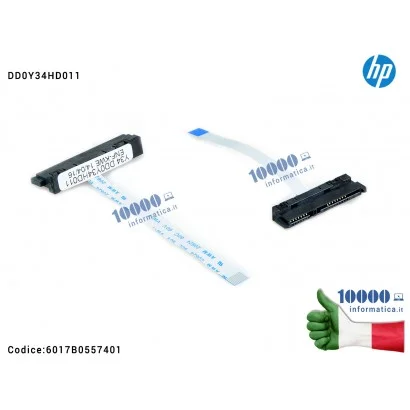 Cavo Connettore Hard Disk HDD SATA HP Pavilion 15-P 14-P 17-P Envy 14-U 15-K 17-K DD0Y34HD001 DD0Y34HD021 DD0Y34HD011