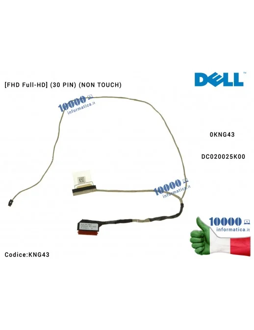 KNG43 Cavo Flat LCD DELL [30 PIN] (FHD) Inspiron 15-5000 3559 5555 5558 5559 5758 Vostro 3558 3559 (Full-HD) 0KNG43 CN-0KNG43...