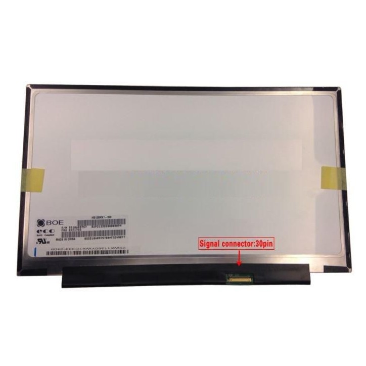 MSC125H30-018M CoreParts 12,5" LCD HD Matte 1366x768 Original Panel 30pins Bottom Right Connector w/o Brackets FRU04X1765 LP125W
