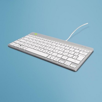 RGOCOITWDWH R-Go Tools Compact Break ergonomic keyboard QWERTY (IT), wired, white