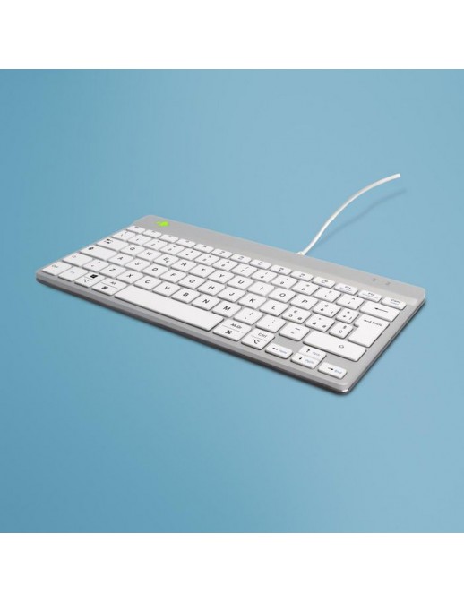 RGOCOITWDWH R-Go Tools Compact Break ergonomic keyboard QWERTY (IT), wired, white