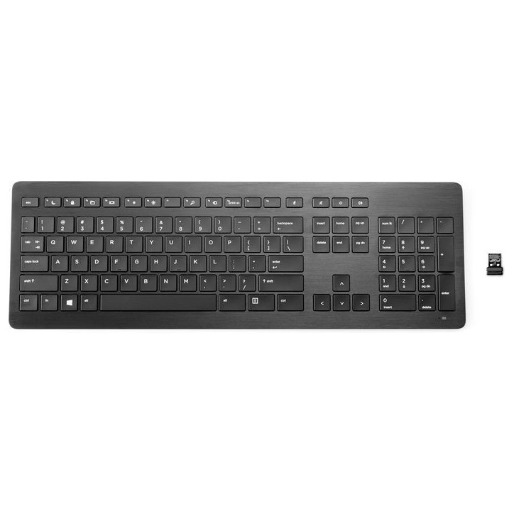 917665-061 HP Wireless Premium Tastiera Keyboard Black