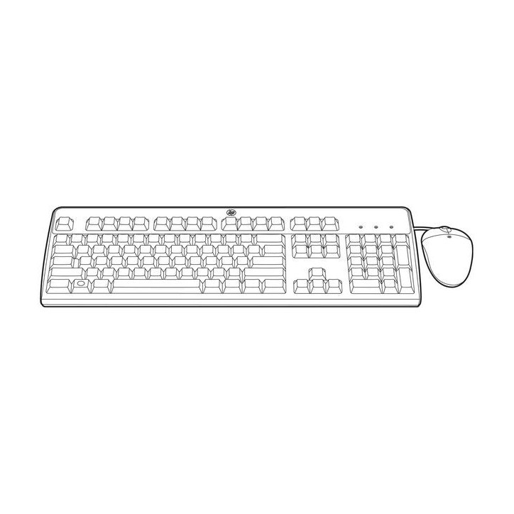 631362-B21 Hewlett Packard Enterprise Tastiera Keyboard Mouse Included Usb Qwerty Italian Black