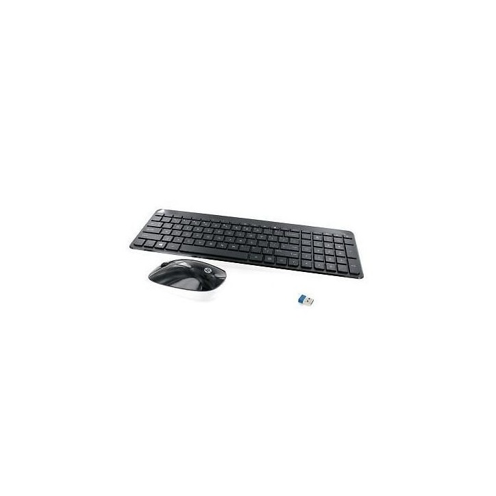 789404-061 HP Wireless Tastiera Keyboard/Mouse Kit Etna Laser Melbourne Black/White