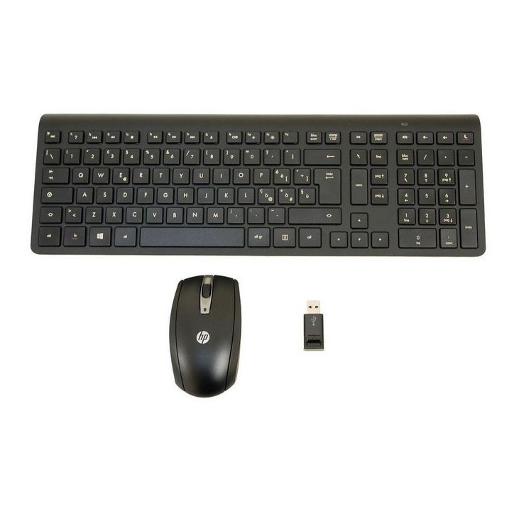697352-061 HP Tastiera Keyboard & Mouse Wireless Black