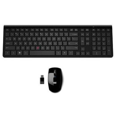 671508-061 671508-061 HP Slim Wireless Tastiera Keyboard + Mouse Black HP DSE