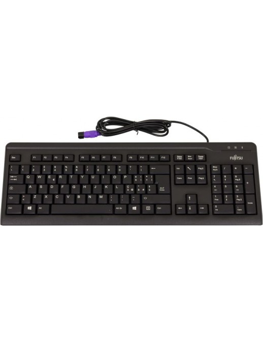 S26381-K515-L485 S26381-K515-L485 Fujitsu KB410 - PS/2 Blue LED 1.85m 50mA/5V 553g Black Italian 38023137