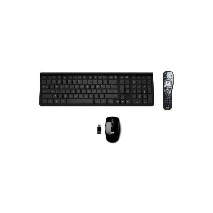 697353-061 HP RF Wireless Tastiera Keyboard Black + Mouse