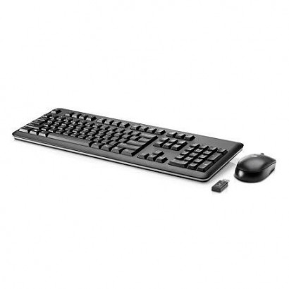 730323-061 730323-061 HP USB wireless Tastiera Keyboard kit - Includes RF dongle and USB mouse (Jack Black color) - Supports ...