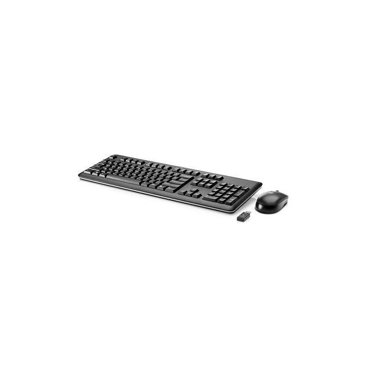 730323-061 HP USB wireless Tastiera Keyboard kit - Includes RF dongle and USB mouse (Jack Black color) - Supports Windows 8 7014