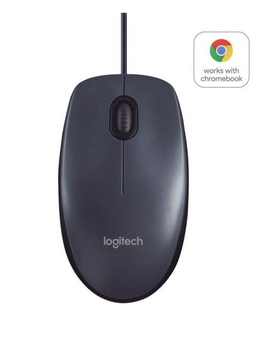 910-003357 910-003357 Logitech B100 Optical USB Mouse for Business, USB Type-A, Black 788661