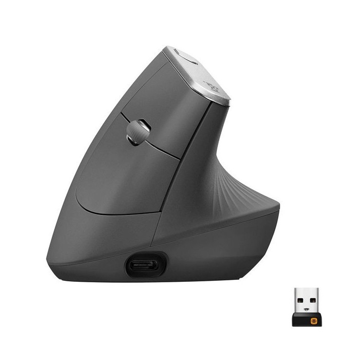 910-005448 Logitech MX Vertical Advanced Ergonimic Mouse, RF Bluetooth USB-C 600142 Yes
