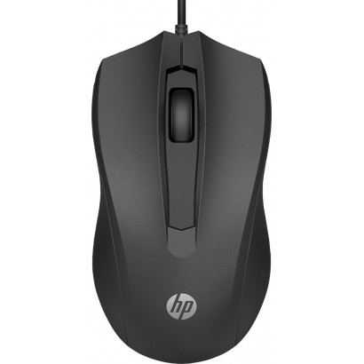 6VY96AA#ABB 6VY96AAABB HP Wired Mouse 100 HP 100 Mouse Cablato, 1.600 DPI, destrorso, 3 pulsanti, rotella di scorrimento, nero