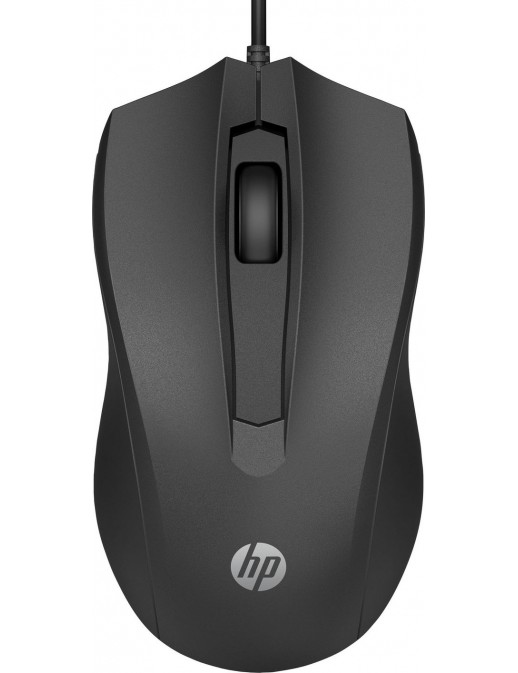 6VY96AA#ABB 6VY96AAABB HP Wired Mouse 100 HP 100 Mouse Cablato, 1.600 DPI, destrorso, 3 pulsanti, rotella di scorrimento, nero