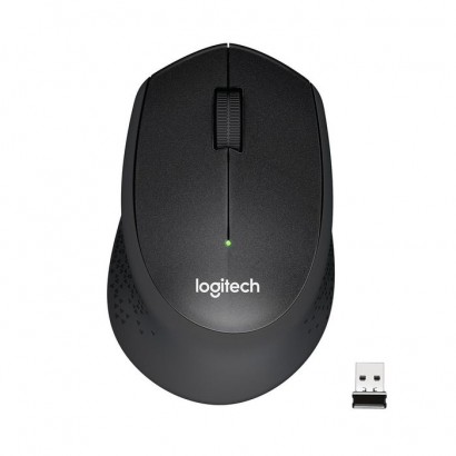 910-004909 Logitech M330 Silent Plus, 1000 dpi, USB 2.4GHz, 1xAA, Black 788676