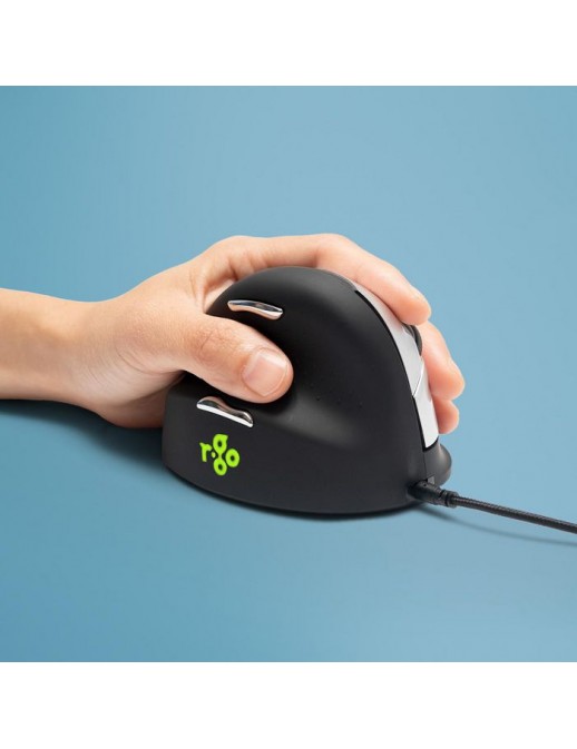 RGOHELE R-Go Tools R-Go HE Mouse, Ergonomic mouse, Medium (Hand Size 165-185mm), Left Handed, wired