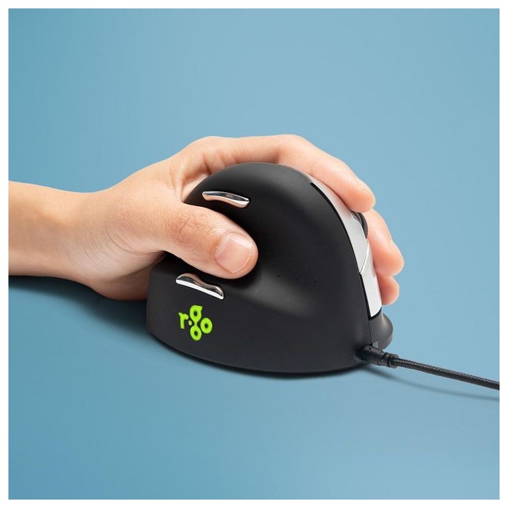 RGOHELE R-Go Tools R-Go HE Mouse, Ergonomic mouse, Medium (Hand Size 165-185mm), Left Handed, wired RGOHELE R-Go Tools R-Go HE Mouse, Ergonomic mouse, Medium (Hand Size 165-185mm), Left Handed, wired