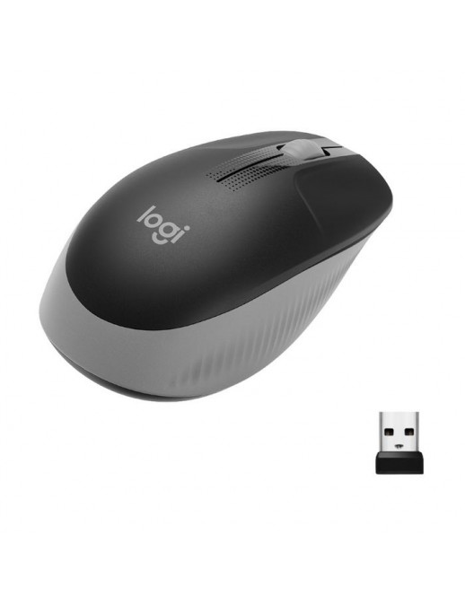 910-005906 910-005906 Logitech M190 Full-size wireless mouse, RF Wireless, Alkaline, Grey 833987