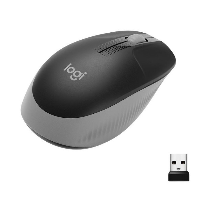 910-005906 Logitech M190 Full-size wireless mouse, RF Wireless, Alkaline, Grey 833192 ALKALINE - Alkaline Batteries - No restict