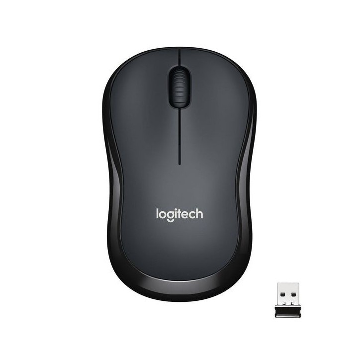 910-004878 Logitech M220 Silent, USB 2.4GHz, Optical 1000 dpi, 1xAA, Charcoal ALKALINE - Alkaline Batteries - No restictions